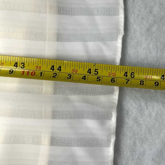 One One Six NWT Cream White Halter Chiffon Striped Dress Womens Size Small S - Picture 9 of 10